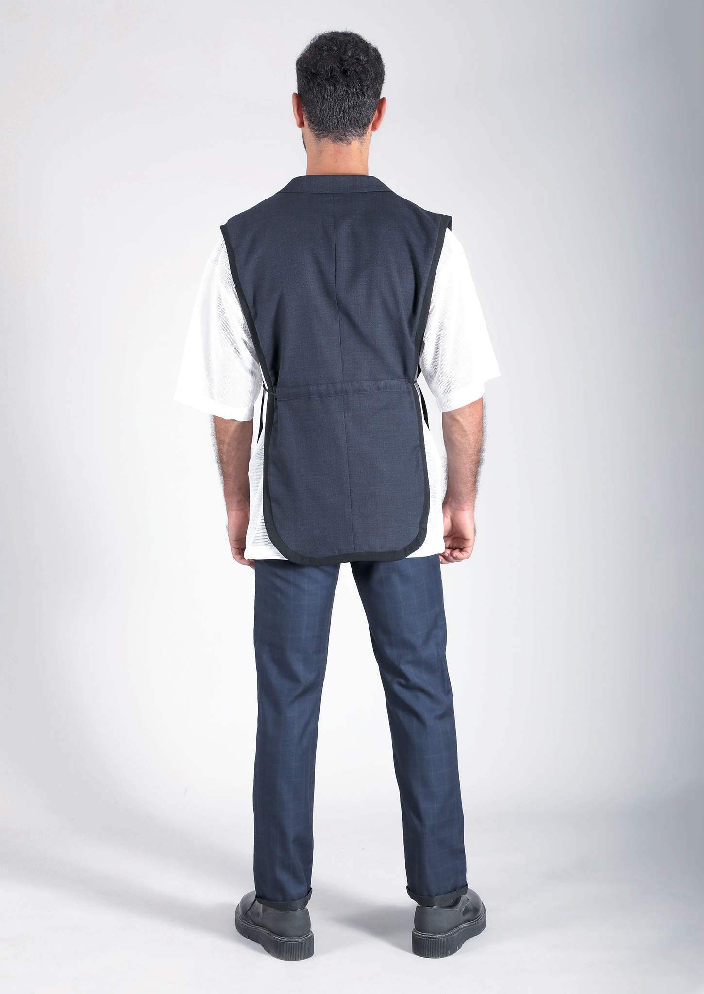 Navy Open Sides Vest
