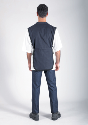 Navy Open Sides Vest