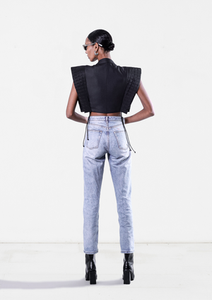 Puffed Shoulder Vest