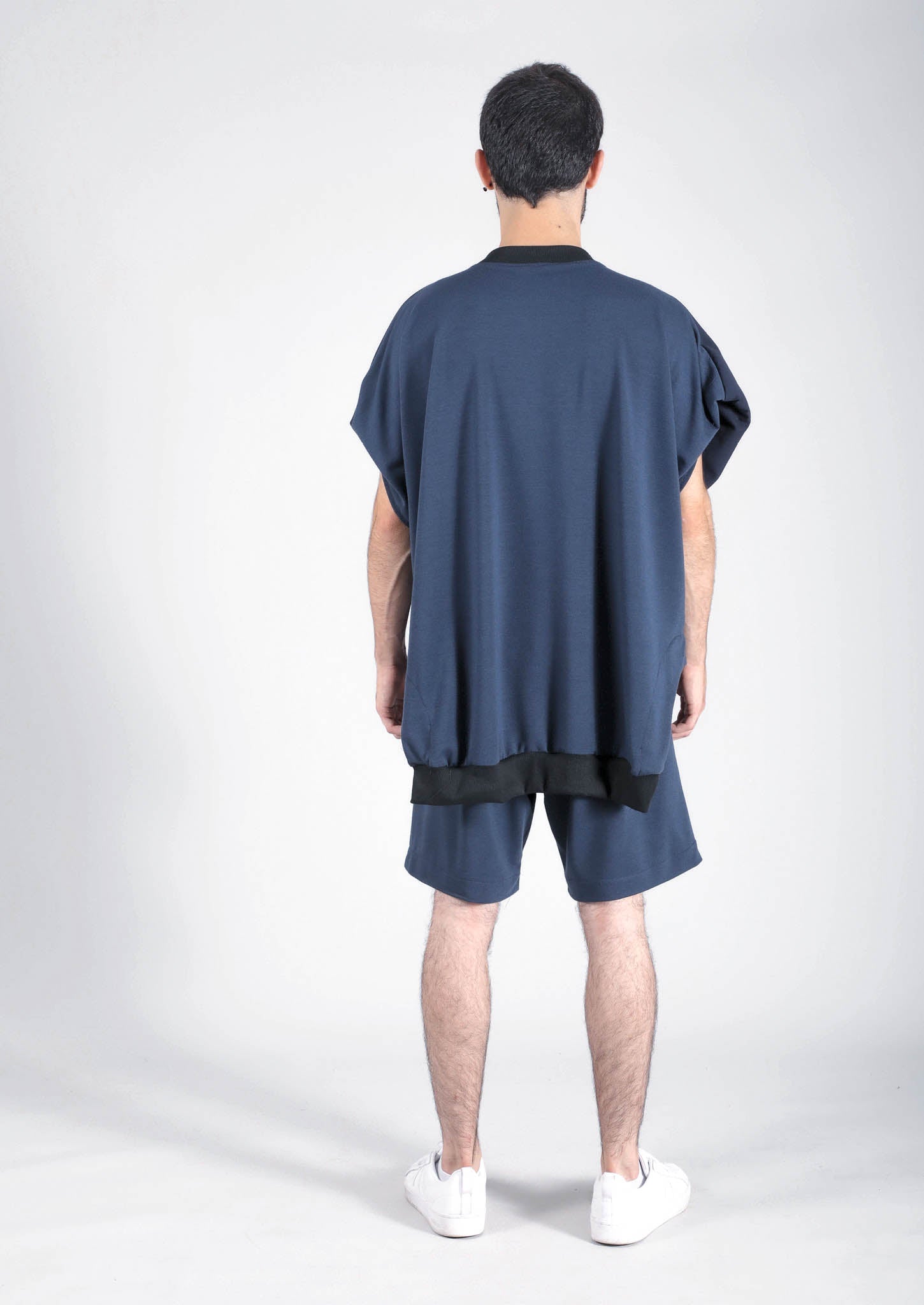 Waves Over-sized Sleeveless Sweater